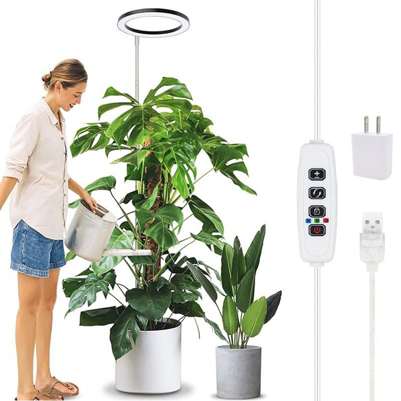 Adjustable LED Plant Light: Telescopic, Timer, Full-Spectrum, USB 5V