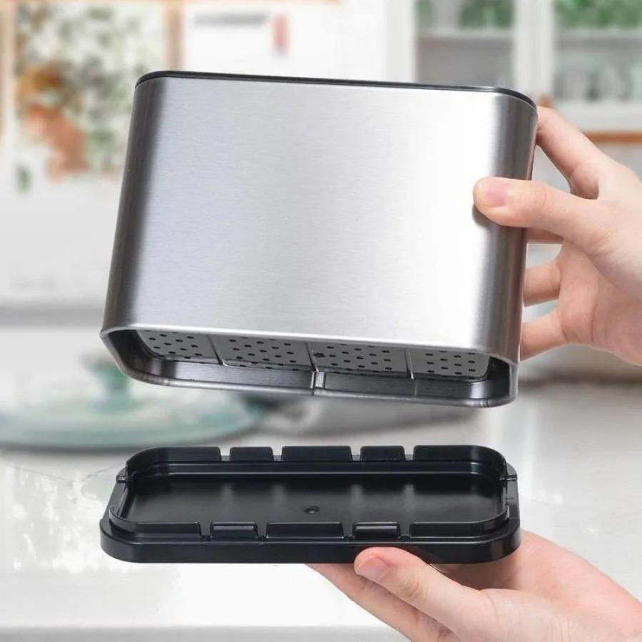 Stainless Steel Tableware Rack Drain Storage Box