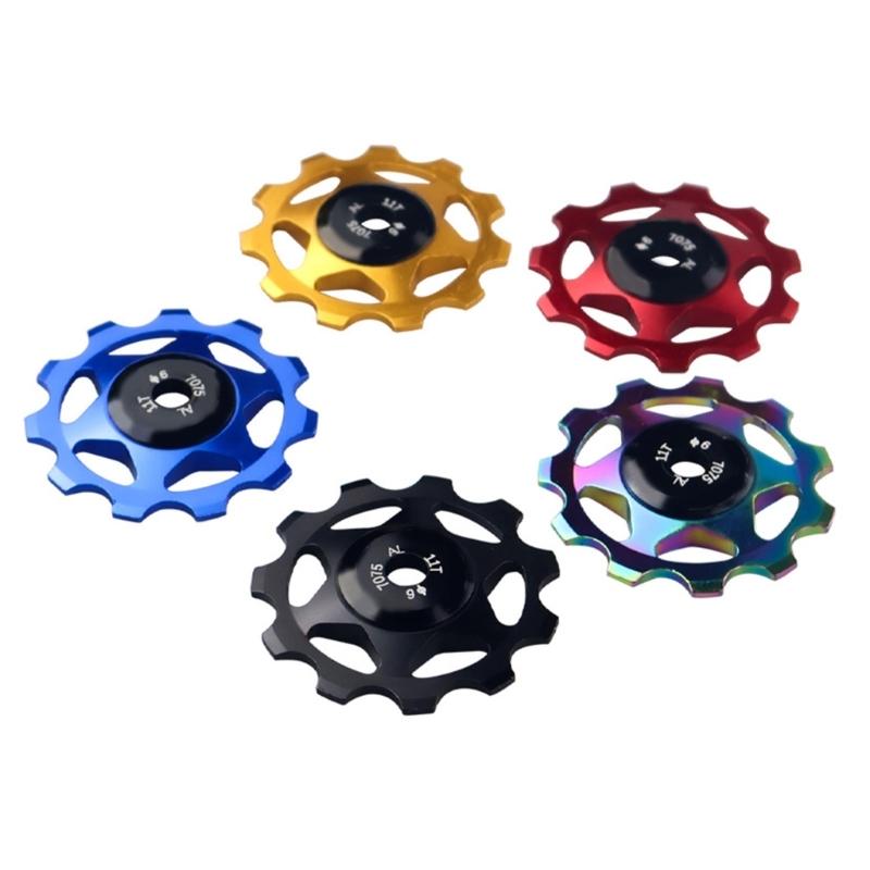 Bike Rear Derailleurs Pulleys Steel Bearing Pulleys 11T Aluminiums Alloys Jockeys Wheel Bike Part Easy Installation