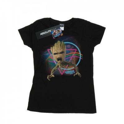 Damen/Damen Guardians Of The Galaxy Neon Groot Baumwoll-T-Shirt