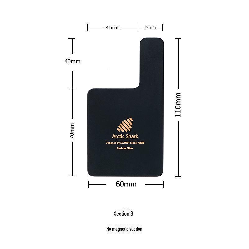 Arctic Shark Copper Heat Sink: Rapid Cooling Semiconductor Radiator for Mobile Phones