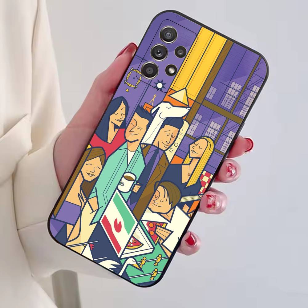 Hot TV Show F-Friends Phone Case For Samsung S25,S24,S21,S22,S23,S30,Ultra,S20,Plus,Fe,Soft Silicone Black Cover