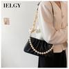 IELGY High-grade Pearl Fold Clouds Underarm Bag Crowdsourcing Women New Summer Joker Shoulder Messenger Bag