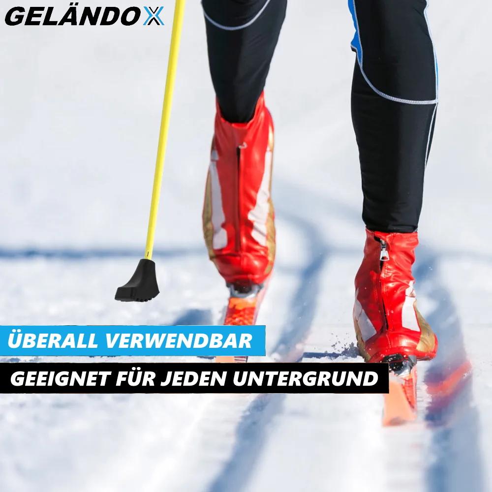 GELÄNDOX Hiking Pole Attachments [14 Pieces] Nordic Walking Rubber Buffers Trekking