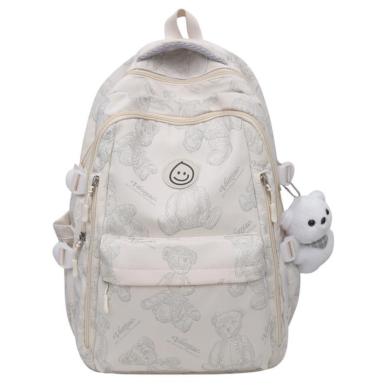 School bag for girls, high school students, large-capacity high school burden reduction backpack for primary school students, high-value lightweight