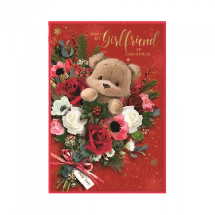Simon Elvin For My Girlfriend Christmas Greetings Card (Pack of 6)