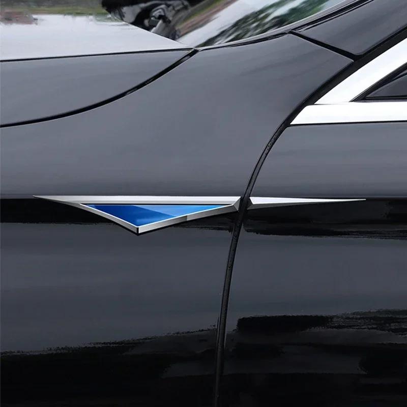 2PCS Car Body Side Badge Fender Sticker Decoration for Chevrolet Sail Aveo Cruze Malibu Lova Orlando Captiva Optra Trax Lacetti