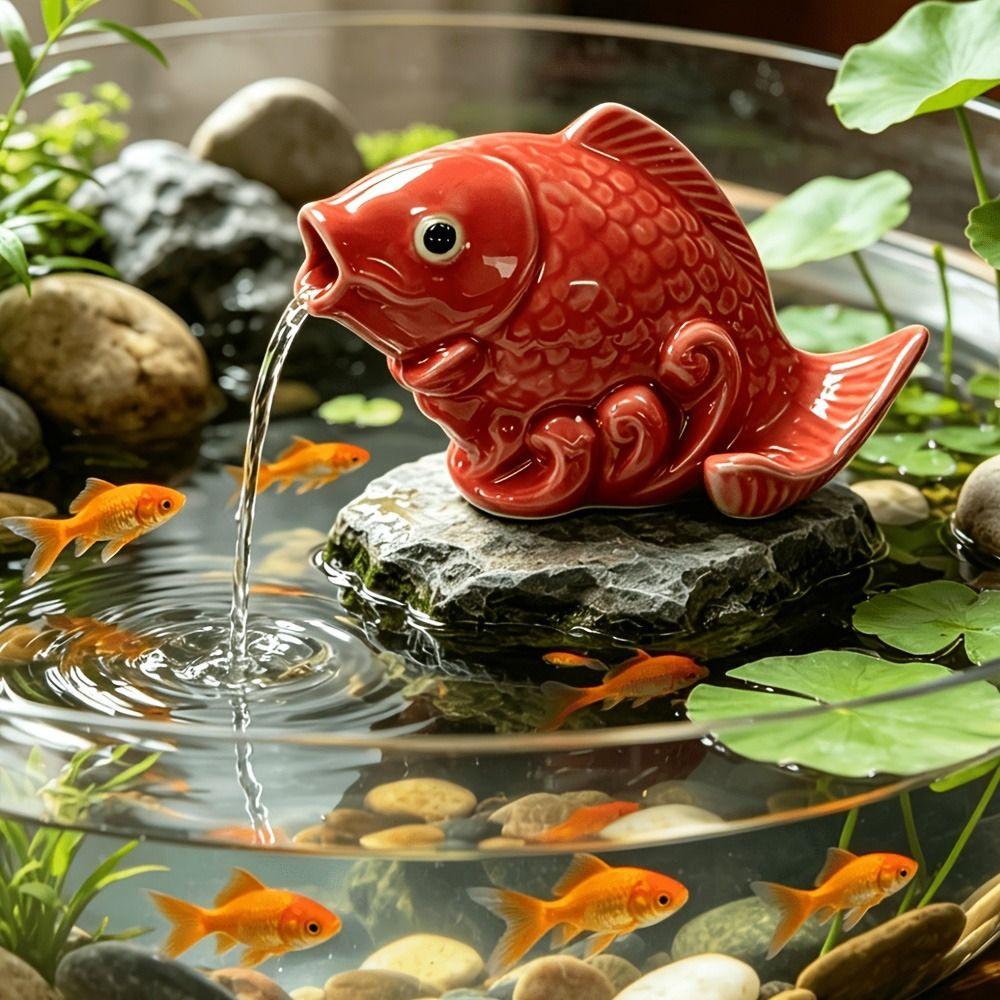 Ceramic Fountain Nozzle Sprinkler Multicolor Pond Fountain Decor Outdoor Water Spray