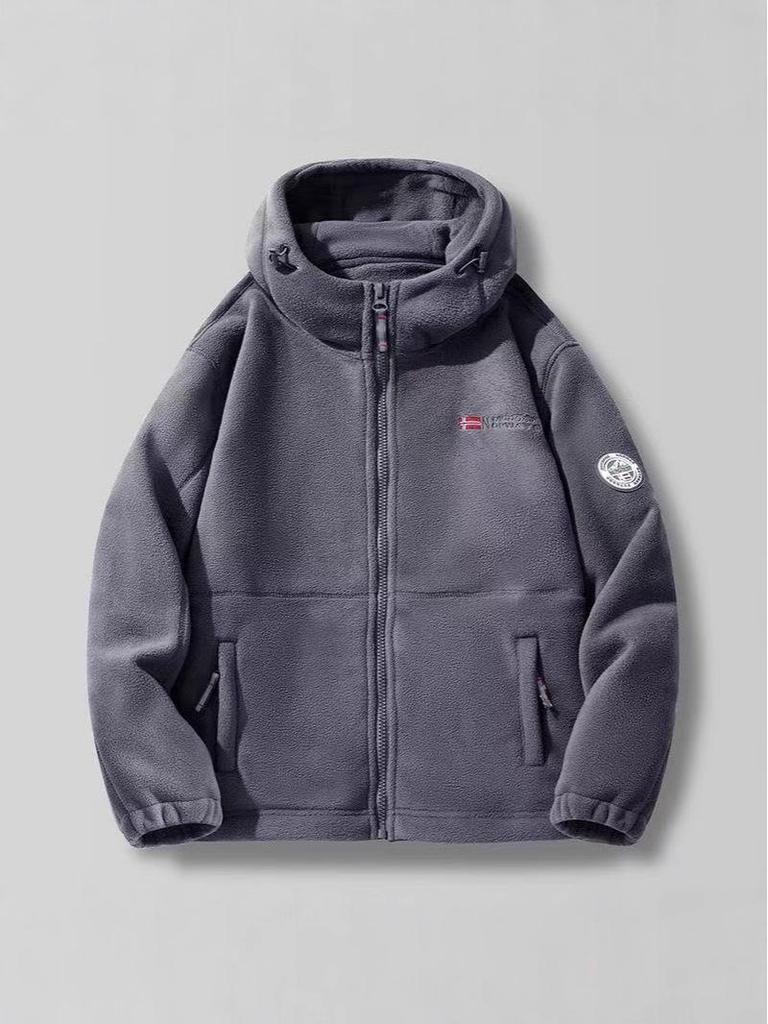 Norwegian Export! Plus-Size Cold-Proof Outdoor Fleece Jacket for Autumn and Winter