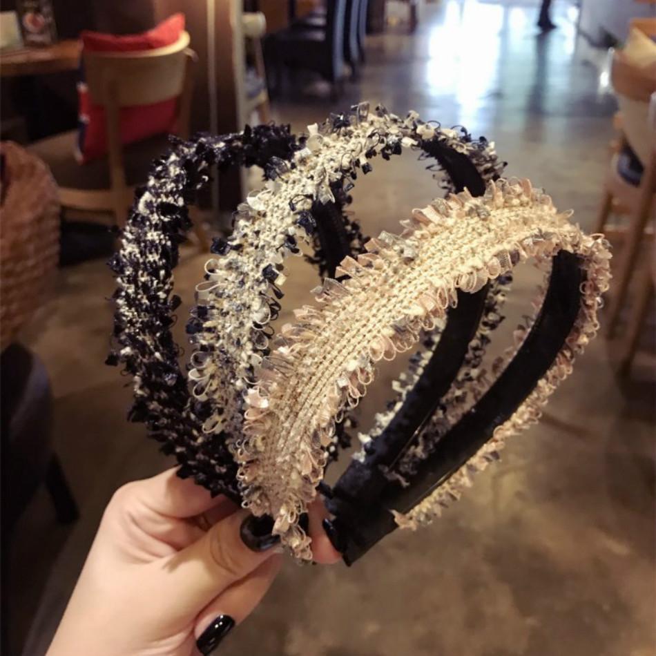 

Плетение маленького обруча для волос «Сладкий ветер» Модные нескользящие аксессуары для волос с широкими полями и зубцами