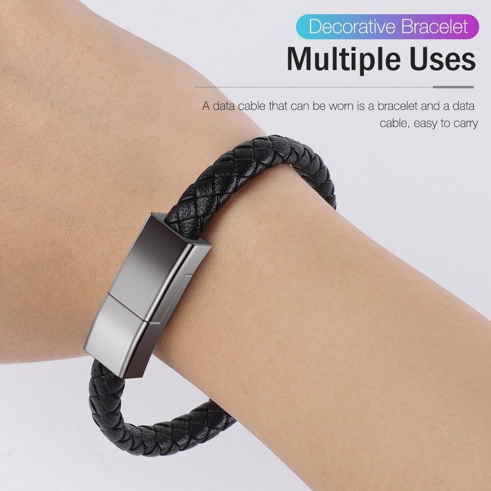 Bracelet USB Charging Cable Data Charging Cord for iPhone Plus X XR Xs Max USB C Cable for Samsung HUAWEI Xiaomi Micro Cable