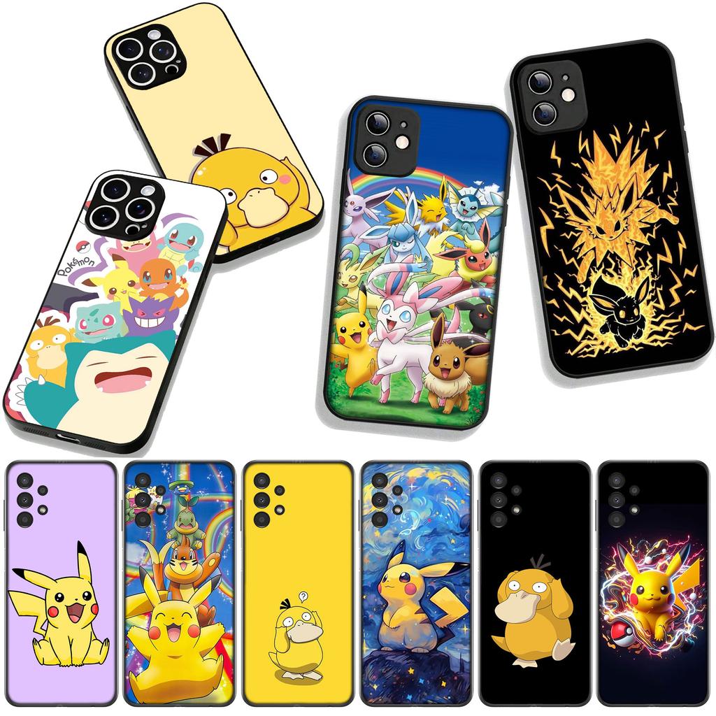 Cover for Xiaomi Redmi Note 15 11 9 10 Pro Plus A5 9A 9T 10A 10C 9C NFC 15C 8T Phone Case Cartoon P-Pokemons Psyduck P-Pikachus