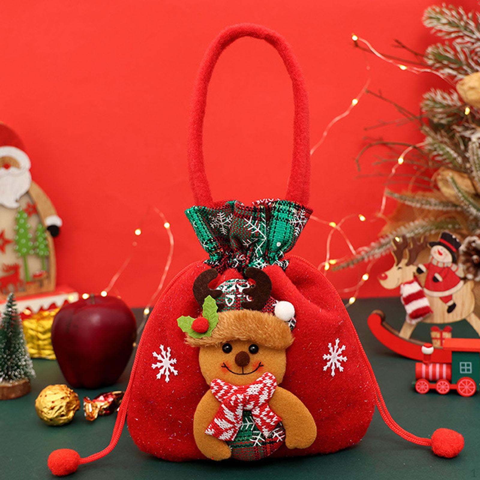 

Рождественский подарок кукольная сумка фрукты многоразовый портативный подарок сумка для сладостей Elk Red
