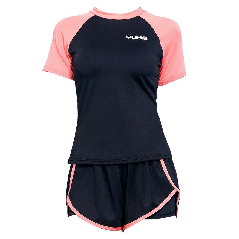 

Women s Conservative Split Summer New Sports Small Chest High Waist Covering Belly Slimming Swimming Suit XL
