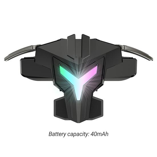 A1 Mobile Gaming Trigger Professional RGB Lighting Vibration Type Aim Shooting Game Controller Gamepad Pulse Key Button for Mobile Phone