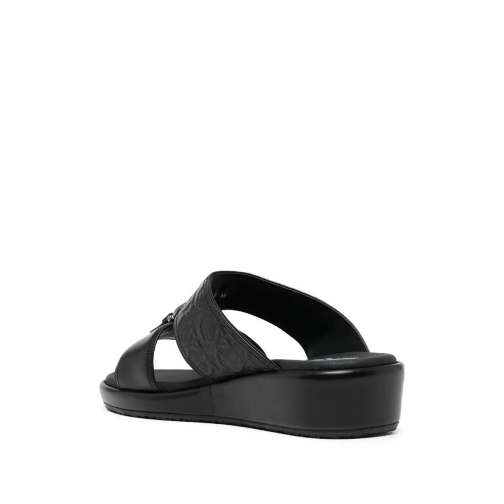 Salvatore Ferragamo Ferragamo Murray Men S SandalS Black Black