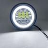 2pcs/Black Housing LED Rally Driving Lights on Front Bumper Grille For BMW MINI Cooper R55 R56 R57 R58 R59 Additional Headlight
