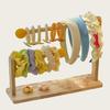Bracelet Holder Jewelry Storage Case Bead Display Stand Jewelry Storage Rack Wood Texture Suitable for Home and Shop Use