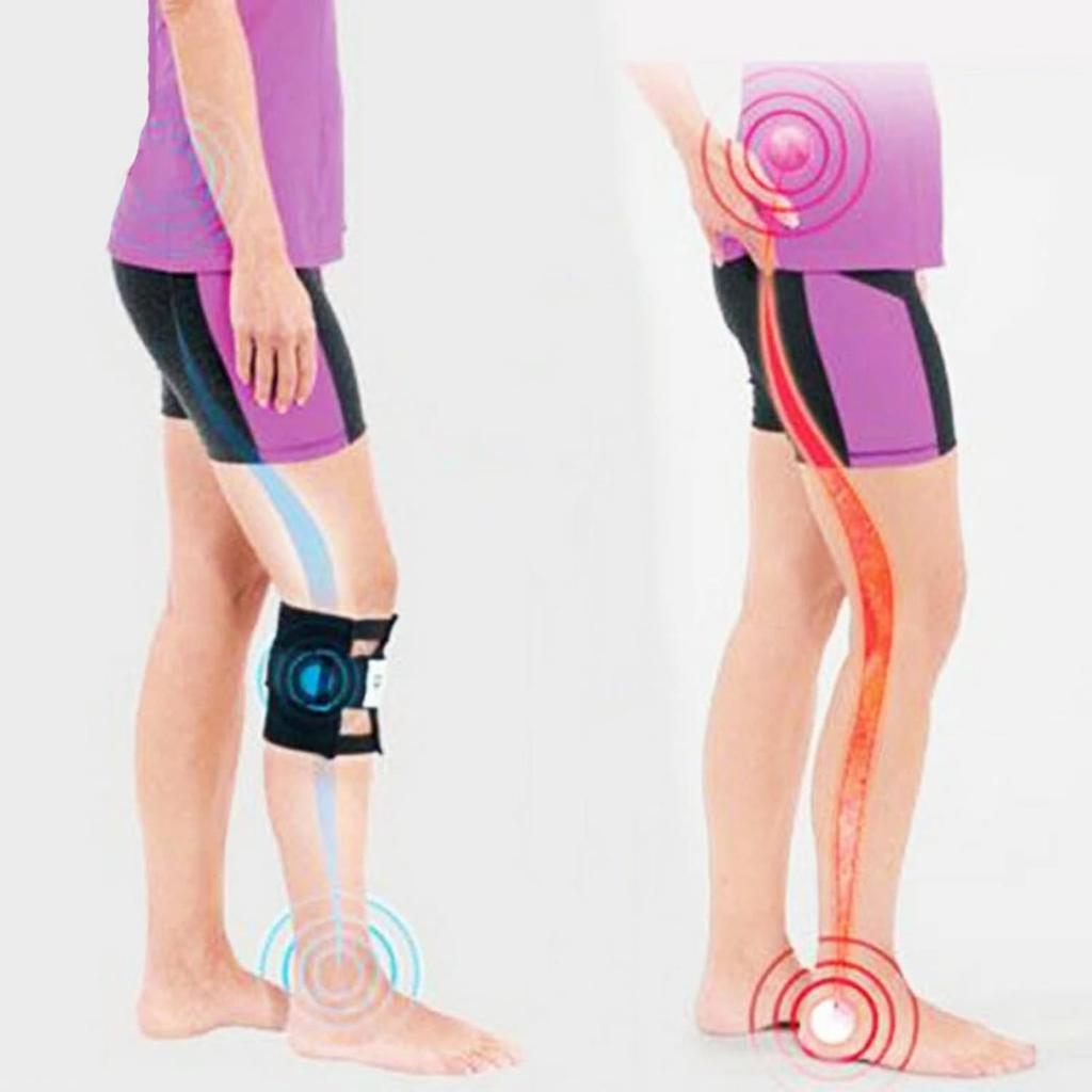 2 Pcs - Sciatica Pain Relief Brace, Black Pressure Point Brace Relieve Acupressure Leg Sciatica, Magnetic Therapy Leg Knee Back Pain Relief Magic Leg