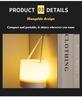 USB Rechargeable Portable Table Lamp 3 Color Modes Remote Control Touch Dimming Night Light Indoor Decor Camping Desk Lighting