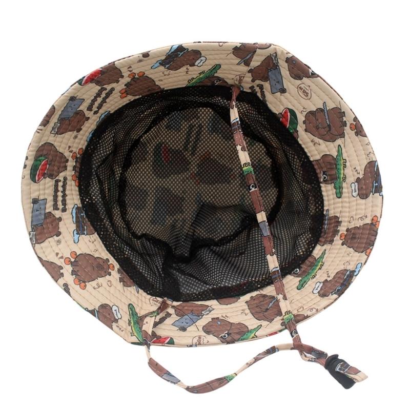 Capybara Print Bucket Hat Trendy Animal Lover Hat Outdoor Fisherman Hat for Outdoor Activity