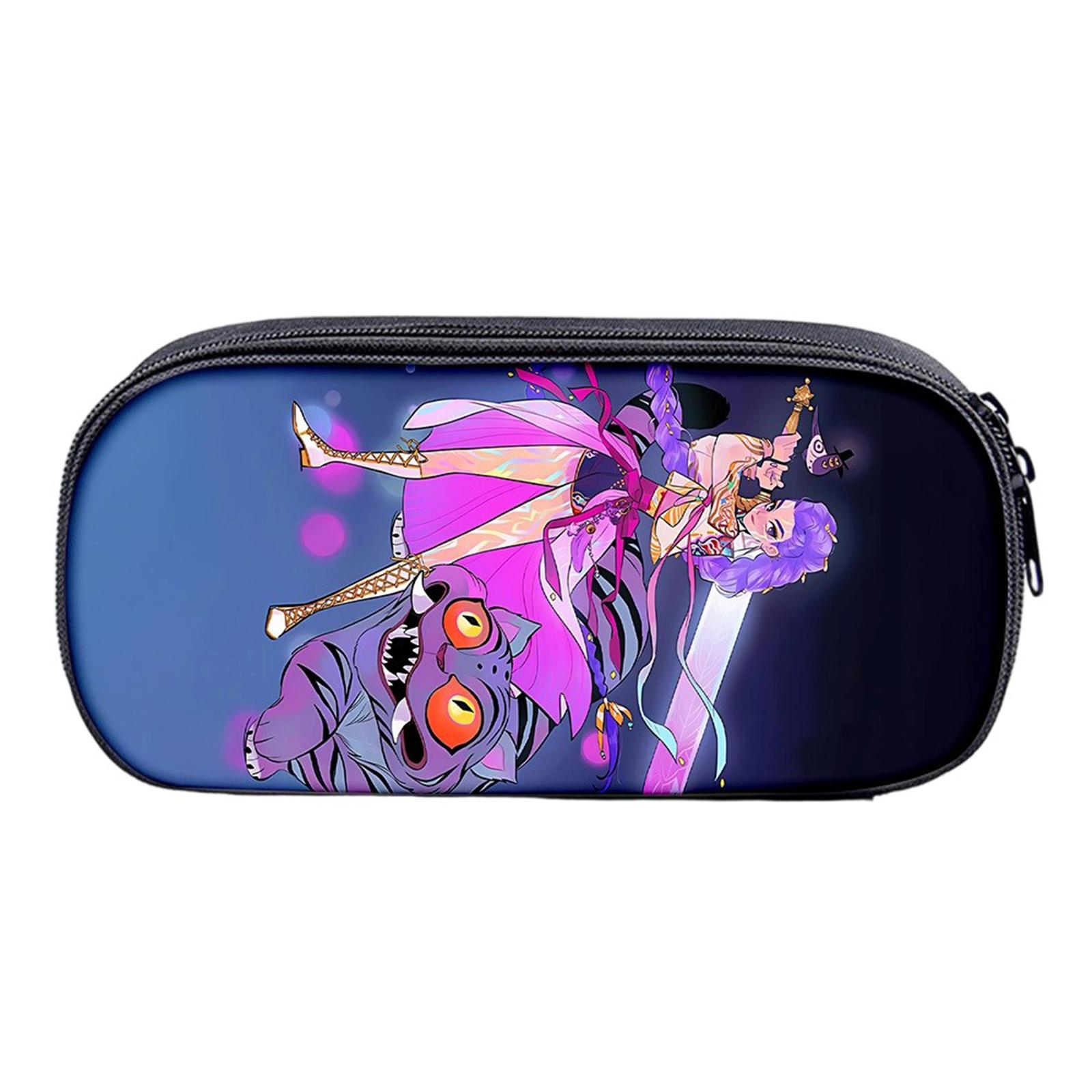 

Печатный пенал для канцелярских принадлежностей с принтом ведьм для девочек, для учеников начальной и средней школы One Size