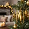 Festive Display 9cm Long Christmas Decor Christmas Tree Decor Complete Set Multicolored Ornaments Seasonal D Cor