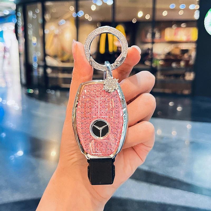 TXF4   Fashion Car Key Case Cover For Mercedes Benz A B C E Class GLS GLA GLK GLC CLS CLA AMG W204 W205 W212 W463 W176 Keychain Fob