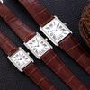 All-steel small tank quartz waterproof belt watch, square ultra-thin men's watch and women's watch