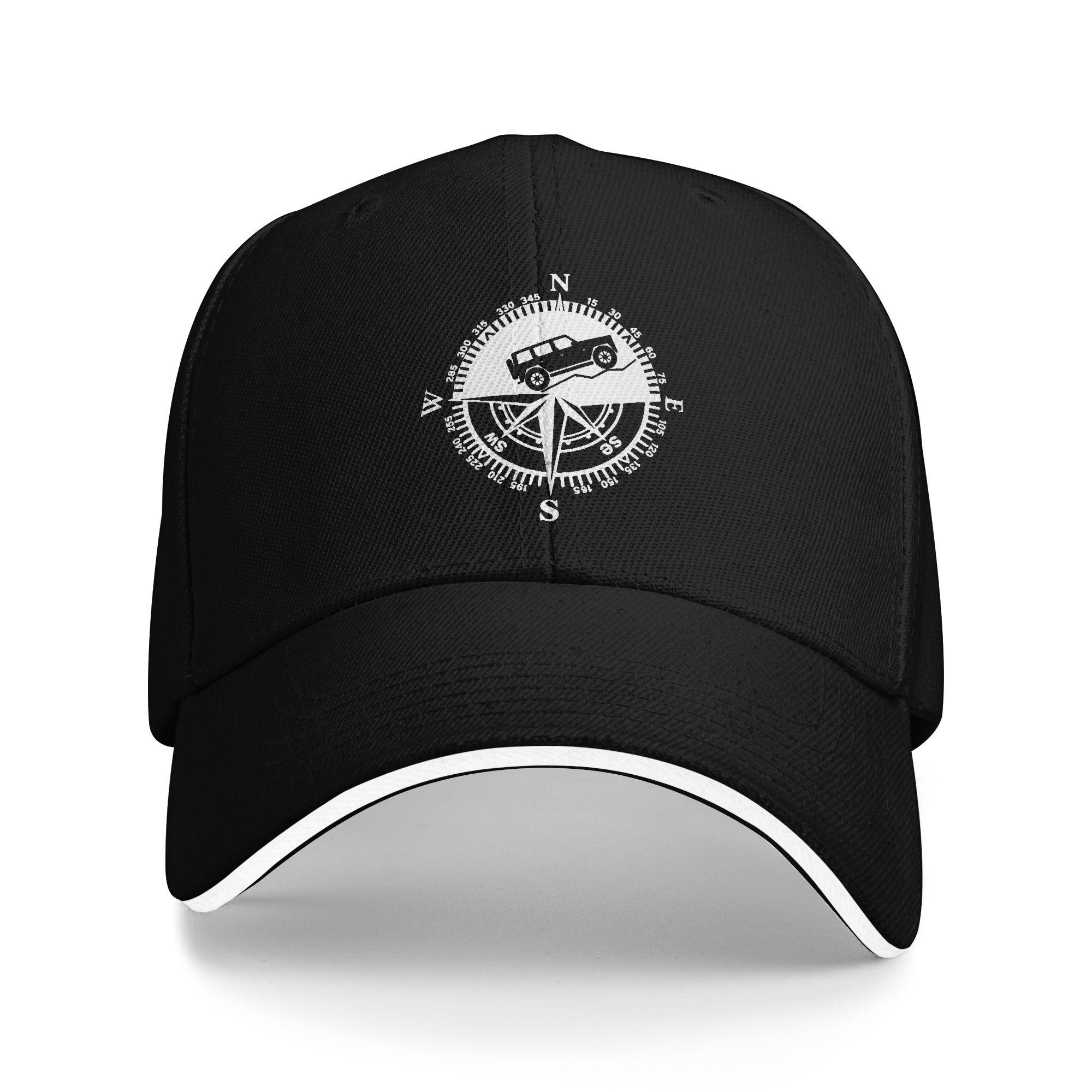 

Custom Classic Unisex Adventure Mountain Bike Compass Baseball Cap Adult Adjustable Dad Hat WoUnisex Unisex Hip Hop Snapback Caps One Size