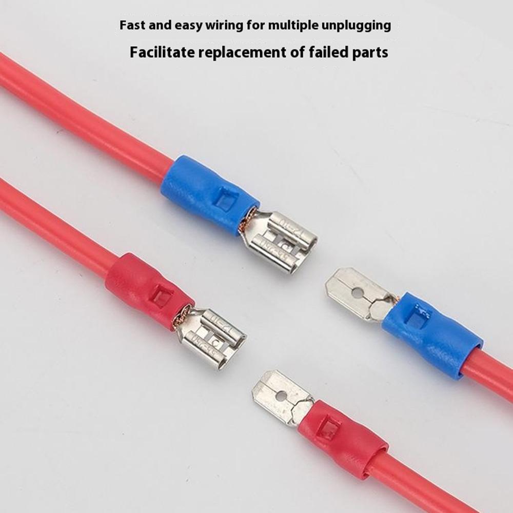 280Pcs Insulated Ring Terminals Assorted Kit Cold Press Electrical Wire Crimp Connectors