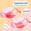 Temperature-Sensitive Baby Tableware Set: Suction Bowl, Soft Spoon, and Fork for Newborns