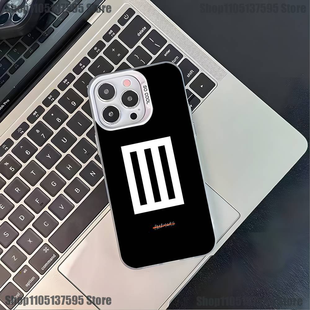 P-ParamoreS Band Phone Case For iPhone 17,16,15,14,13,12,11,Pro,XS,Max,Plus,Mini,SE4,E White Matte Shockproof Cover