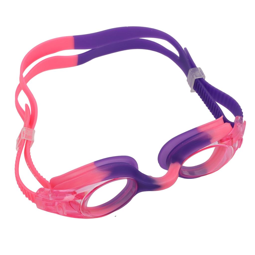 Kids Swimming Goggles High Definition Leak Proof Anti Fog Adjustable Swim Glasses for Boys and GirlsPurple Pink