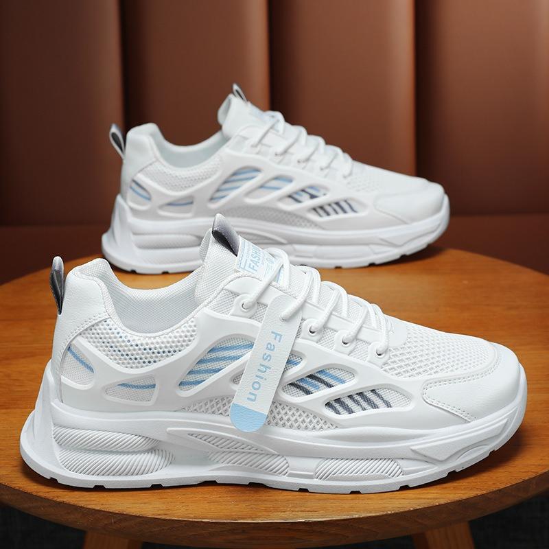 Men's Fashion Trendy Casual Shoes Summer Mesh Breathable Running Sneakers Designer Lace-up Soft-sole Sport Shoe Tennis Masculino