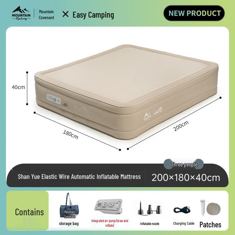 Mountain Inflatable Camping Mattress for Outdoor and Home Use