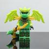 Dragon Form Two-Color Injection Molded Building Block Figure Set - Compatible Educational Toy for Boys