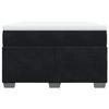 Exclusive House - Bed Slat Base with Mattress Black 120x200 Cm Velvet