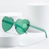 Love Sunglasses, Candy-Colored Heart-Shaped Glasses, Beach Peach Heart Sunglasses.