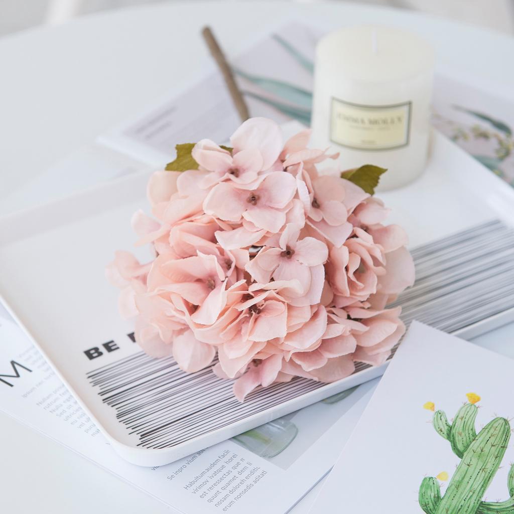 2/5PCS Silk Hydrangea Artificial Flowers High Quality Home Vase Table Decor Wedding Decorative Garden Diy Gift Wreath Material