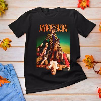 Rare Maneskin Music Band All Size Unisex Tee T-Shirt