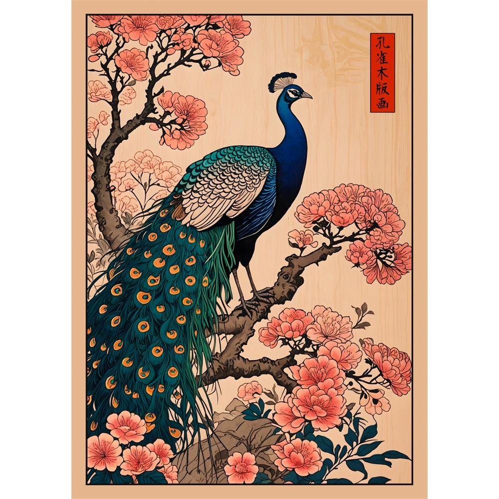 DIY Diamond Painting Traditional Japanese Chinese Animal Mosaic Embroidery Cross Stitch Kit Living Room Home Art Wall Decor