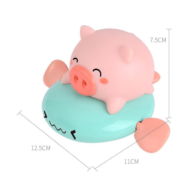 Children's Coil Piggy Riding Flying Fish Baby Pull Line Water Whale Dinosaur Riding Flying Fish Bathing Water Spray Swimming Toy