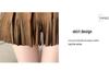 2025 Autumn/Winter Women's Retro Suede High-Waisted Tassel A-Line Mini Skirt