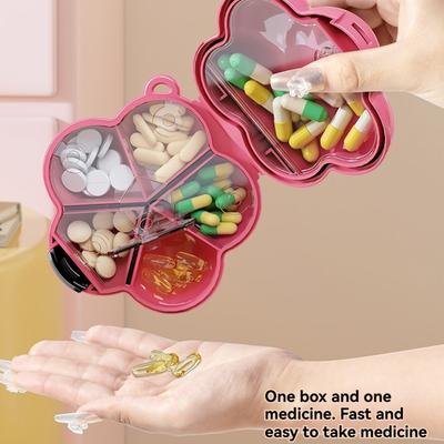 Portable Flower Medicine Packaging Storage Box Mini Flower Storage Box Packaging Medicine Box Multi Grid Sealed Packaging