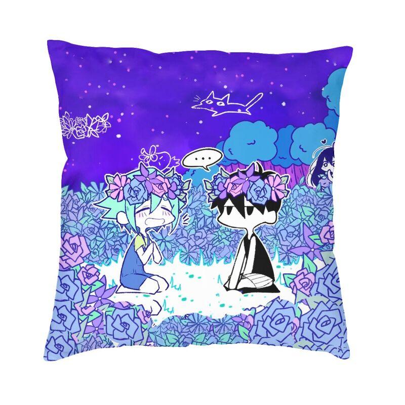 

Omori Character Cushion Cover Sofa Decoration Electronic Role Games Square Throw Pillow Cover 40x40 30x30cm 12x12in
