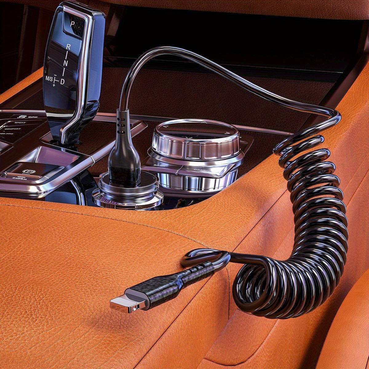 

Спиральный кабель передачи данных Apple чёрный