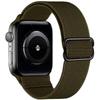 Adjustable Apple Watch Strap with Japanese Buckle - Single Loop Woven Elastic Nylon Compatible with iWatch