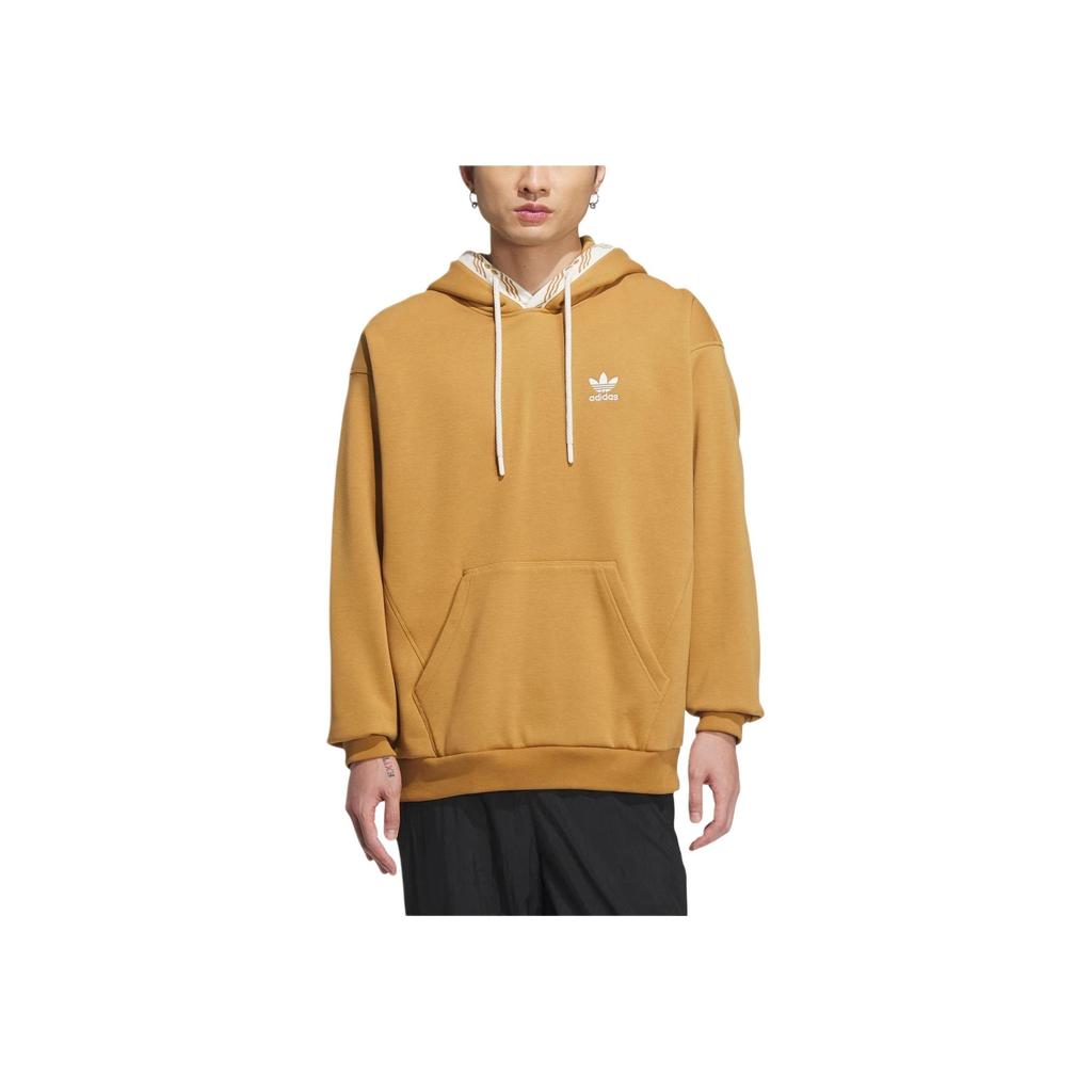 Adidas Originals x Feifei Ruan FW23 New Year Edition Dragon Print Hoodie With Chest Logo Unisex Hoodie Wheat-Brown IX4216