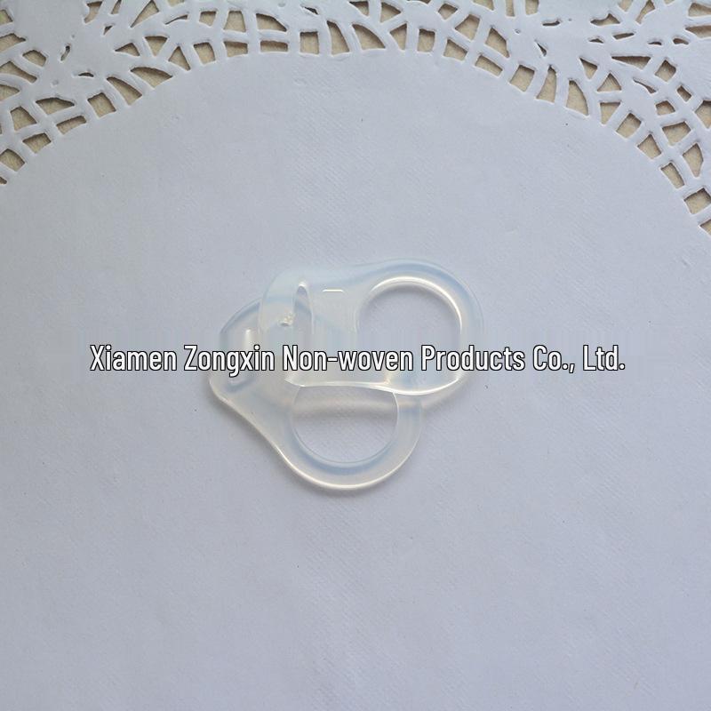 Eco-Friendly Silicone Baby Pacifier Ring with Soothing Buckle